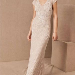 BHLDN Sanders Dress. Color: Light Sand.